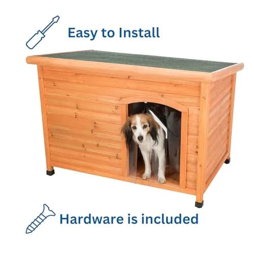 TRIXIE Vinyl Dog Door Flap 12 x 16.9 in | Weather-Resistant, Easy Install thumbnail 4
