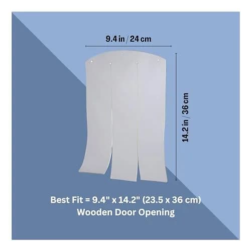 TRIXIE Vinyl Dog Door Flap 9.4 x 14.2-inch | Weather-Resistant Replacement Curtain thumbnail 3