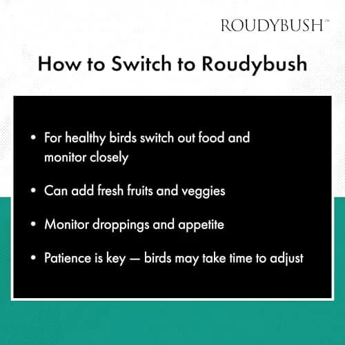 RoudyBush Daily Maintenance Bird Food Mini Pellets 624g (22oz) | Scientifically Formulated Bird Feed thumbnail 7