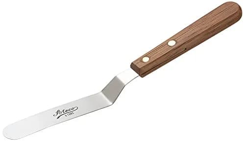 Ateco Offset Spatula with Wood Handle, 4.5-Inch Stainless Steel Blade | Professional Quality Kitchen Tool thumbnail 1