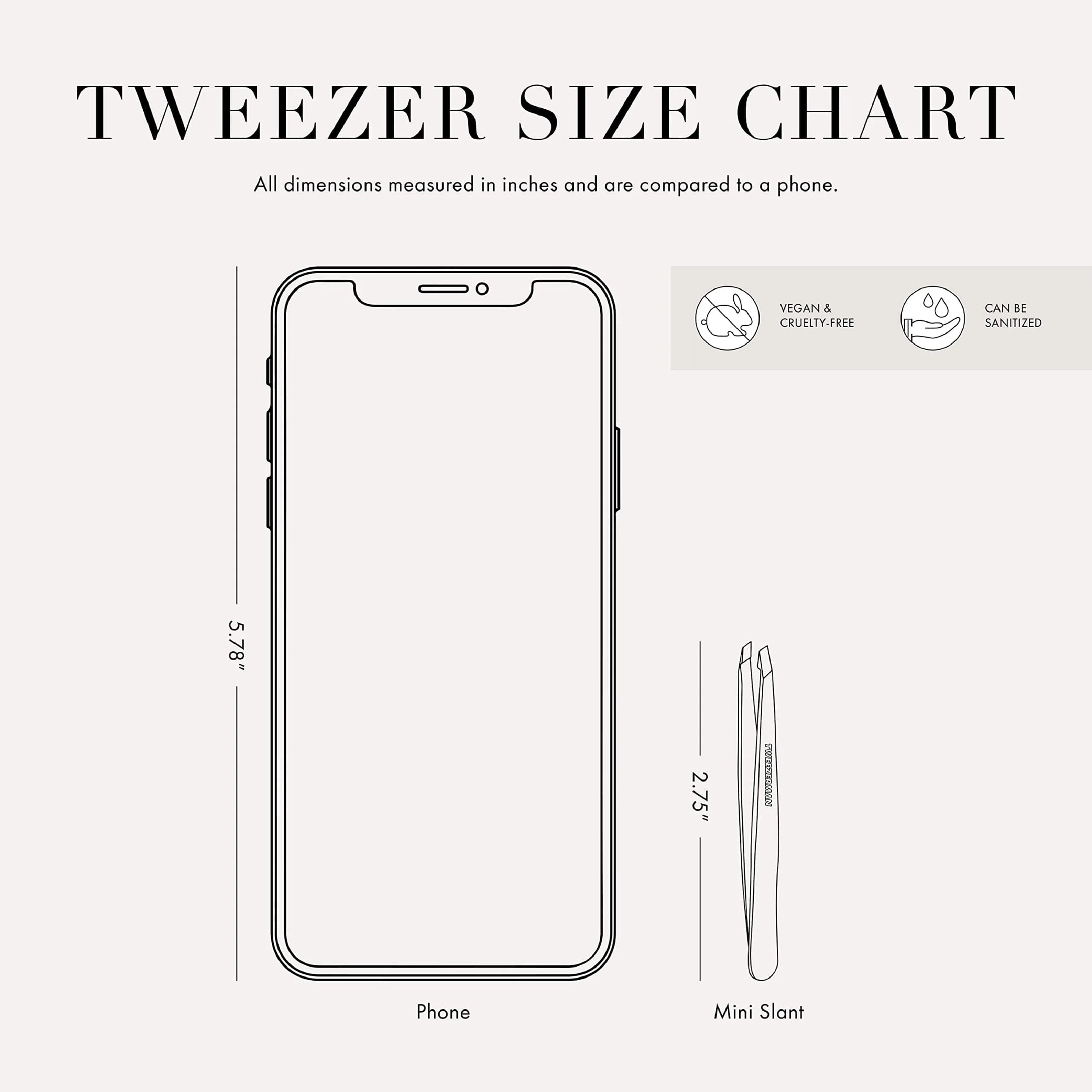 Tweezerman Mini Slant Tweezer Neon Pink | Precision Eyebrow Shaping Tool - view 2