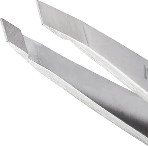 Tweezerman Mini Slant Tweezer Classic Stainless Steel, 1 Count | Precision Pointed Tips for Eyebrows thumbnail 2