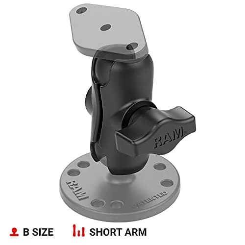 RAM MOUNTS Long Double Socket Arm for B Size 1" Balls | Heavy-Duty Marine Aluminum, 6" Length, Secure Locking thumbnail 1