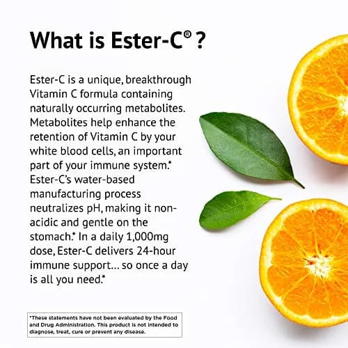 American Health Ester-C 1000mg 180ct | Non-Acidic Vitamin C for Immunity & Stomach Comfort thumbnail 3