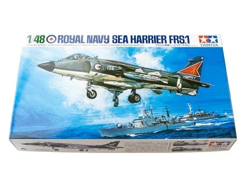 Tamiya 1/48 Scale Royal Navy Sea Harrier FRS.1 Model Kit 29.6cm (11.6 Inch) | Authentic British Aerospace Jet Fighter thumbnail 3
