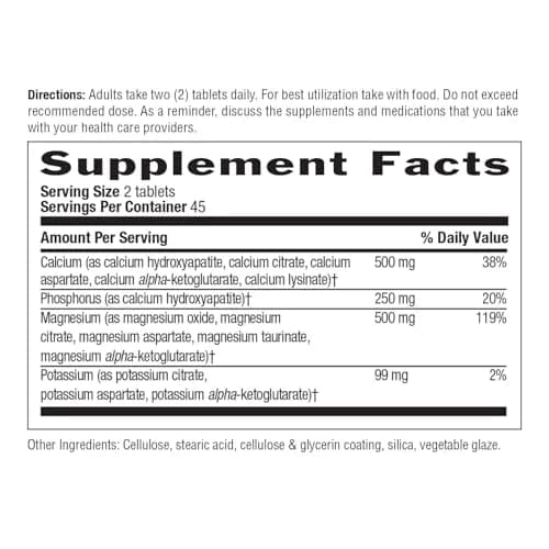 Country Life Target Mins - Calcium Magnesium Potassium 500mg/500mg/99mg | Mineral Support for Bone & Muscle (115c) thumbnail 7