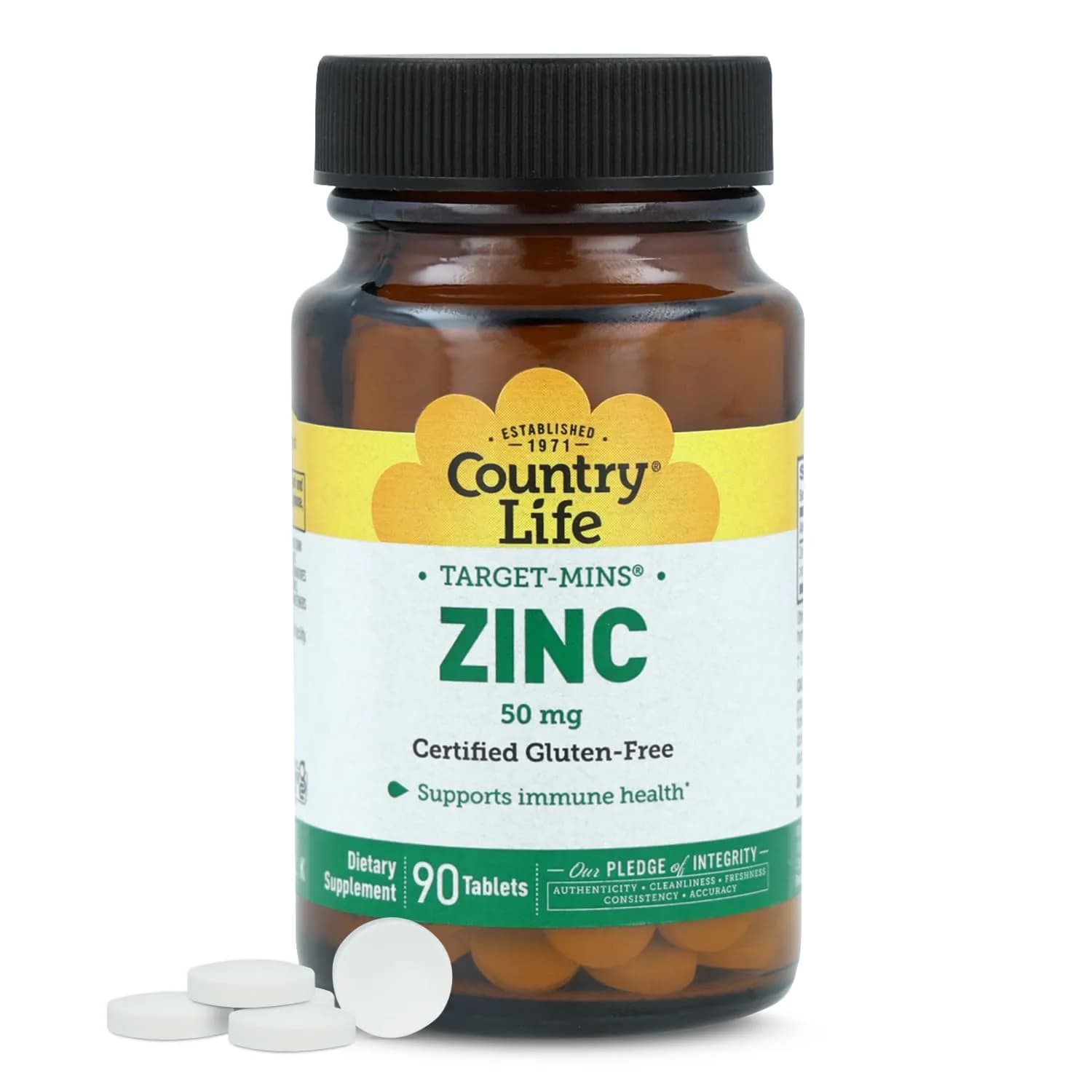 Country Life Target-Mins Zinc 50 mg 90 Tablets | Supports Immune & Protein Health