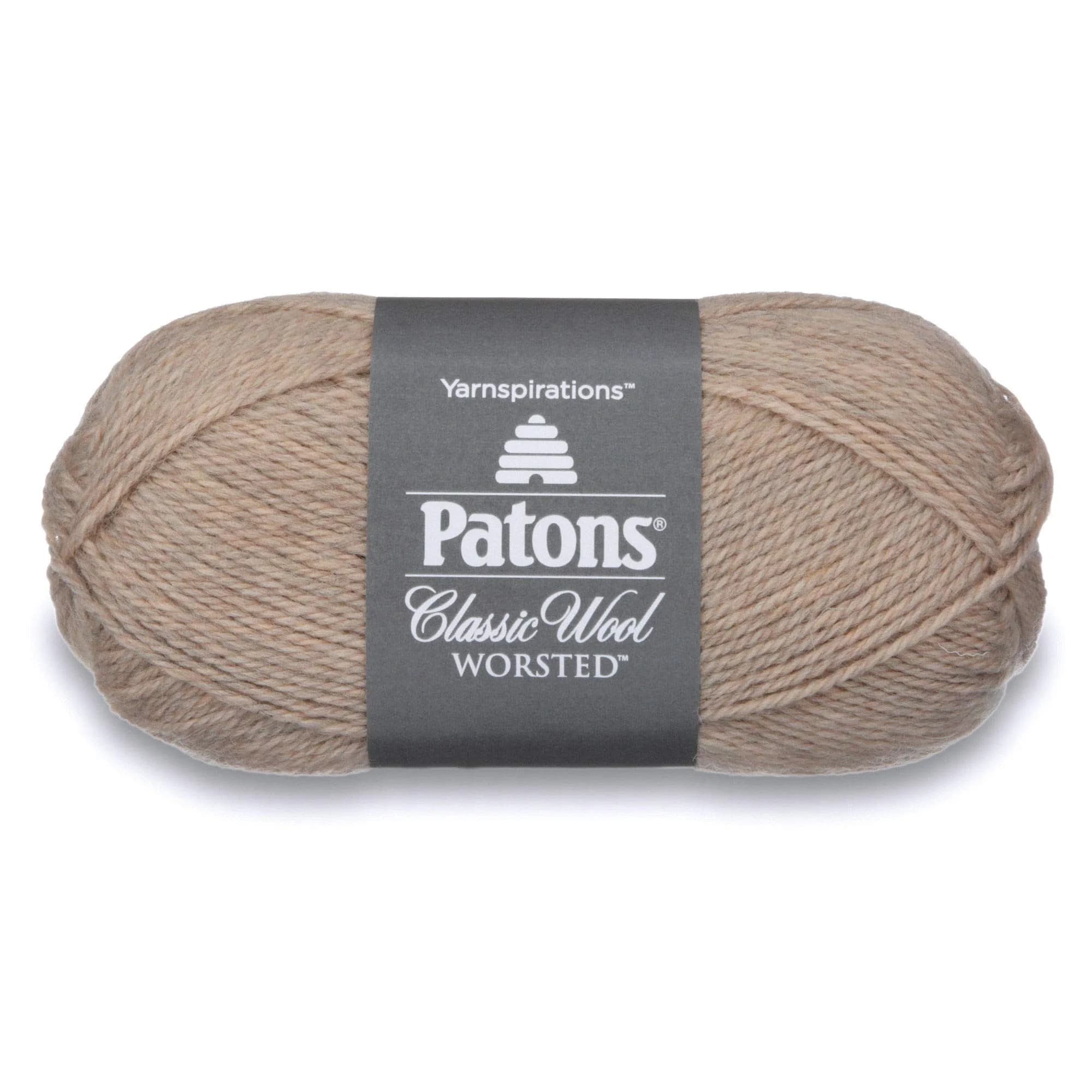 Patons Classic Wool Yarn 100% Wool Light Grey Marl 100g (3.5oz) | Natural Fiber for Crochet & Knitting — Natural Mix