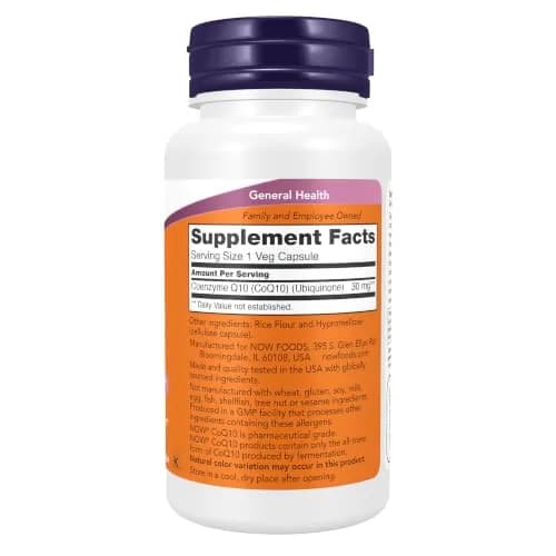 NOW CoQ10 30 mg Veg Capsules thumbnail 2