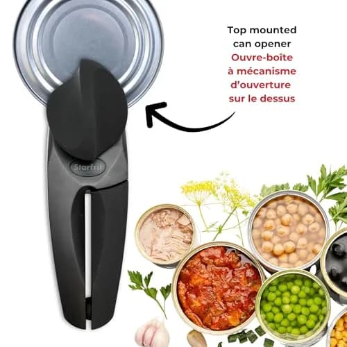 Starfrit MightiCan Can Opener - Safe, Heavy Duty, 7 inches | No Sharp Edges, Comfort Grip, 3-Year Warranty thumbnail 4