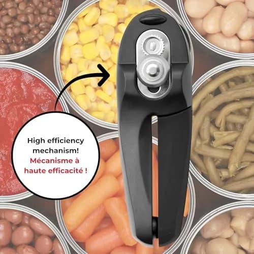 Starfrit MightiCan Can Opener - Safe, Heavy Duty, 7 inches | No Sharp Edges, Comfort Grip, 3-Year Warranty thumbnail 3