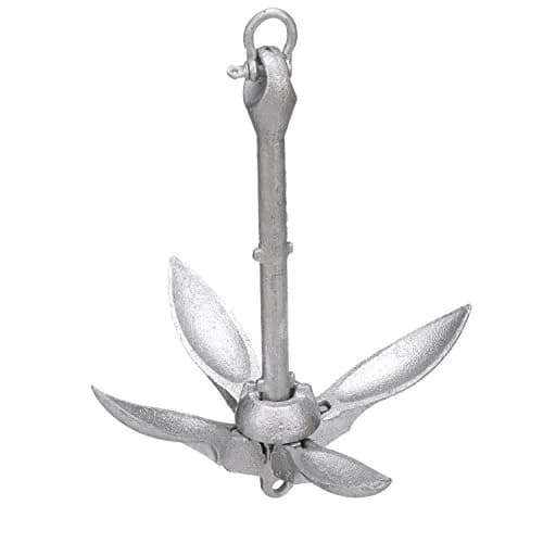 SEACHOICE Folding Grapnel Anchor 1.58 kg (3.5 lb) | Corrosion-Resistant Marine Anchor for Small Watercraft thumbnail 1