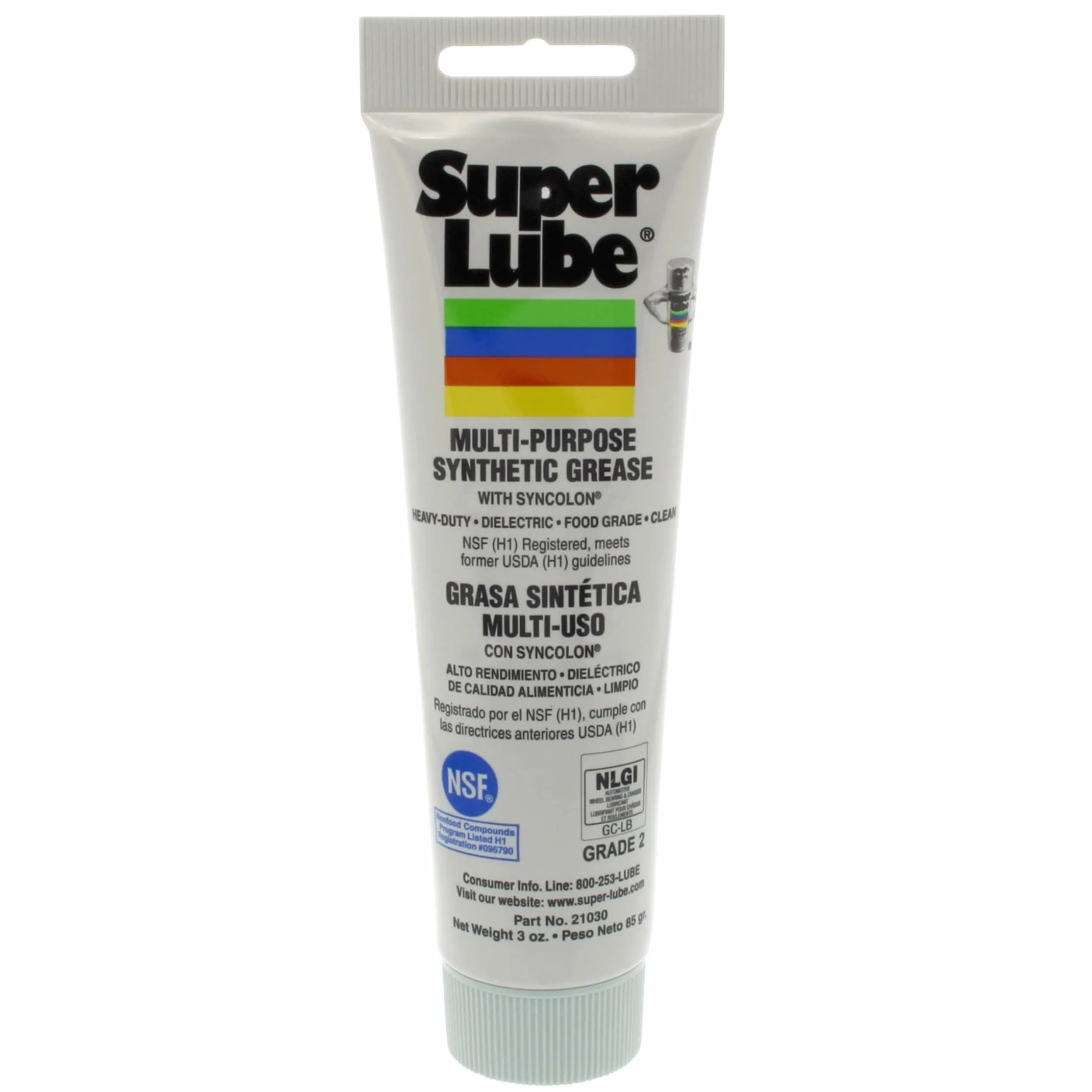 Super Lube Multi-Purpose Synthetic Grease 85g (3 oz) Tube | High Temp, Water & Corrosion Resistant - main product image