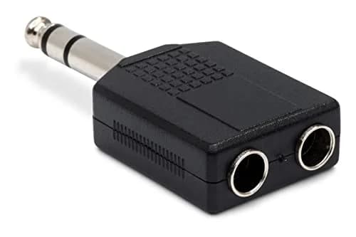 Hosa GPP-359 Dual 1/4" TRS Female to 1/4" TRS Male Adapter | Stereo Signal Splitter thumbnail 1