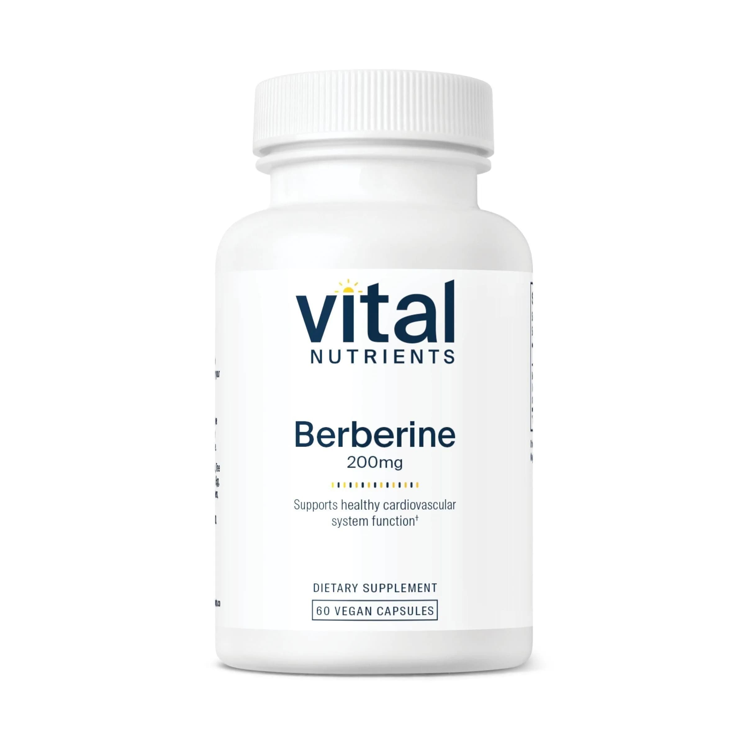 Vital Nutrients Berberine 200 mg | Supports Heart & Gut | Vegan, Gluten-Free, 60 Capsules - main product image