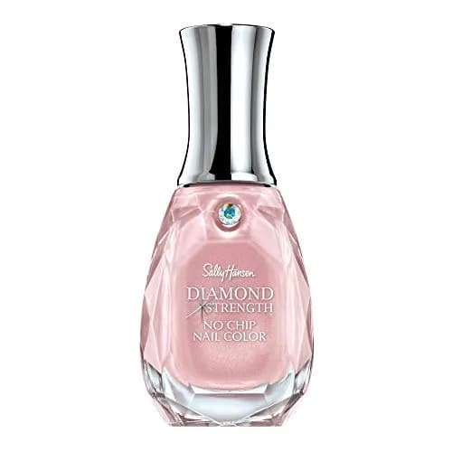 Sally Hansen Diamond Strength Nail Polish 0.45 Fl Oz | Sheer Shimmery Pink with Diamond Hard Formula thumbnail 1