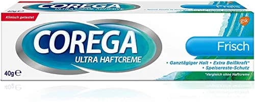 Corega Ultra Haftcreme Frisch 40g | Extra Strong Hold for Denture Stability thumbnail 1