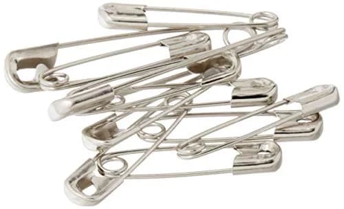 Dritz Safety Pins Size 1 & 2 | Rust-Resistant Nickel-Plated Steel (1-1/16" & 1-1/2") thumbnail 2