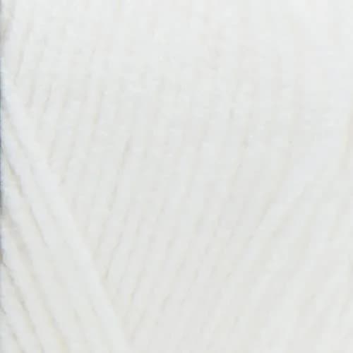 Red Heart Super Saver Yarn for Crocheting & Knitting, White, Single | Medium Worsted Acrylic Yarn for Beginners & Experts thumbnail 2