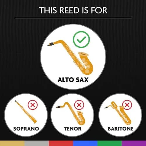 Legere Alto Saxophone Reed Classic Strength 3.50 (AS3.5) | Easy-Playing, Durable, Synthetic Student Saxophone Reed thumbnail 2