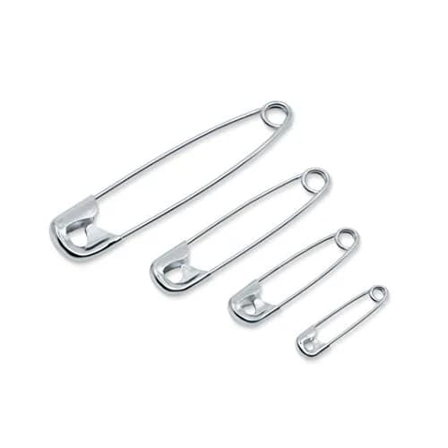 Dritz Safety Pins Nickel Plated Steel Assorted Sizes | Household & Craft Use thumbnail 2