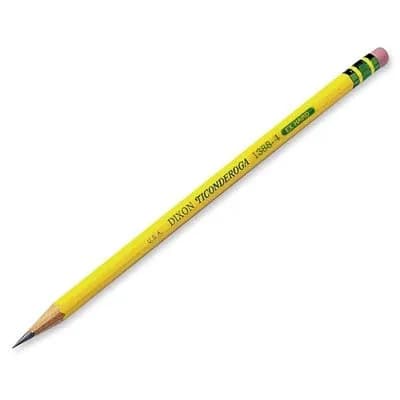 Ticonderoga Wood-Cased Pencils #4 2H Extra Hard Yellow 12 Count | Smooth Graphite for Precise Lines thumbnail 4