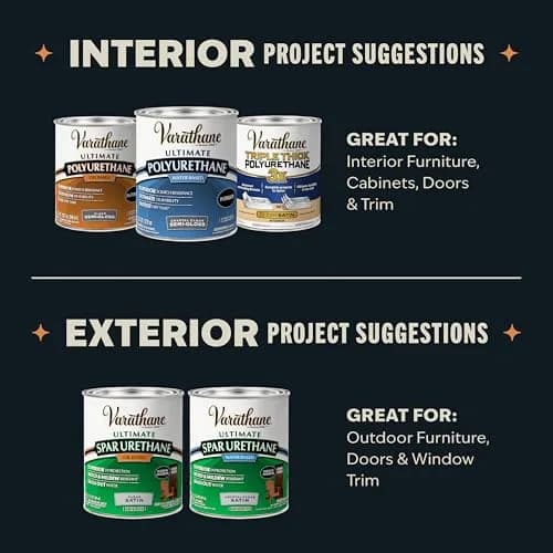 Varathane Water-Based Ultimate Gloss Polyurethane | Interior Wood Finish, Fast Dry, Scratch & Stain Resistant, 1 Quart thumbnail 7