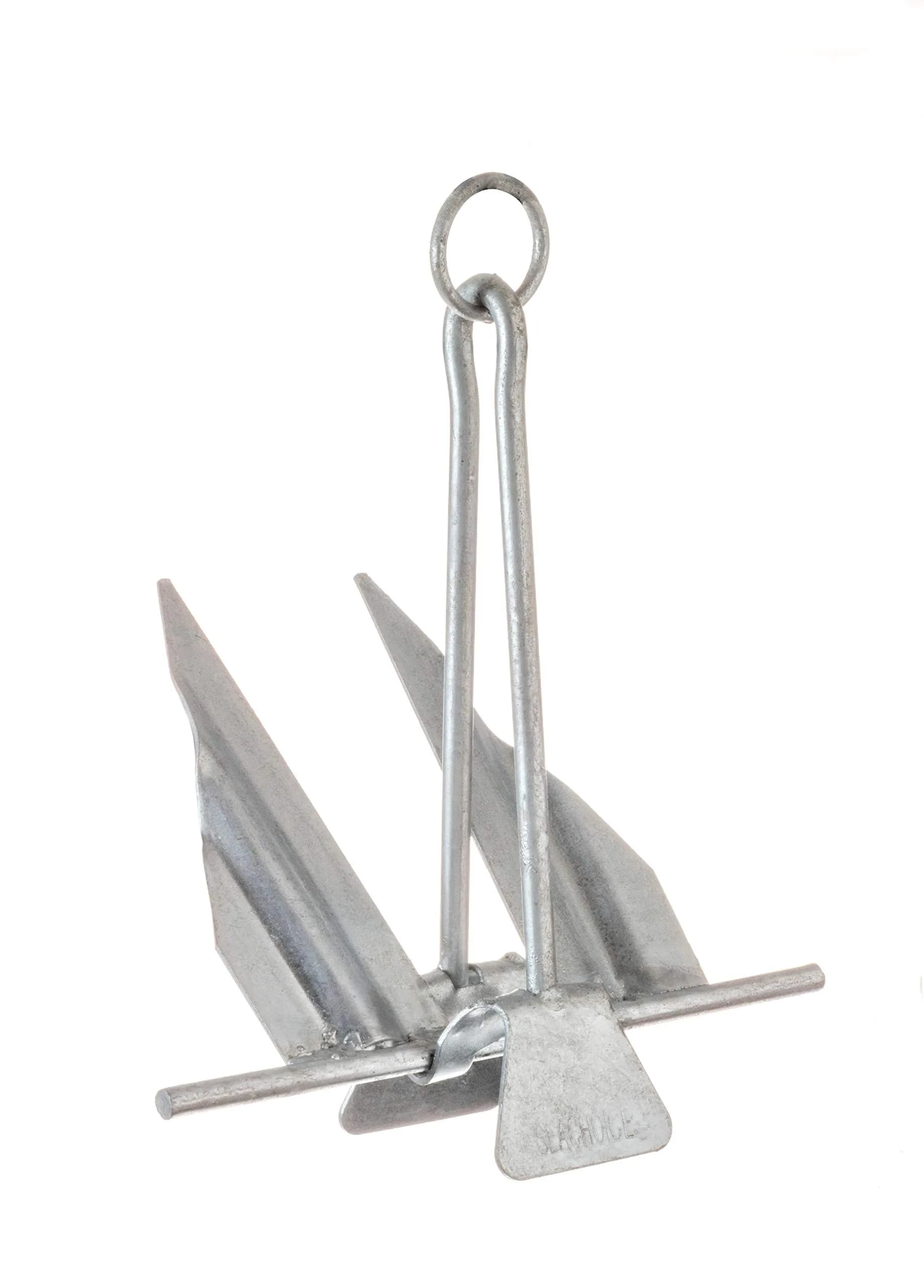Seachoice Utility Anchor w/ Slip Ring, Size 7E, Galvanized Steel | Deep Penetration & Easy Retrieval - main product image
