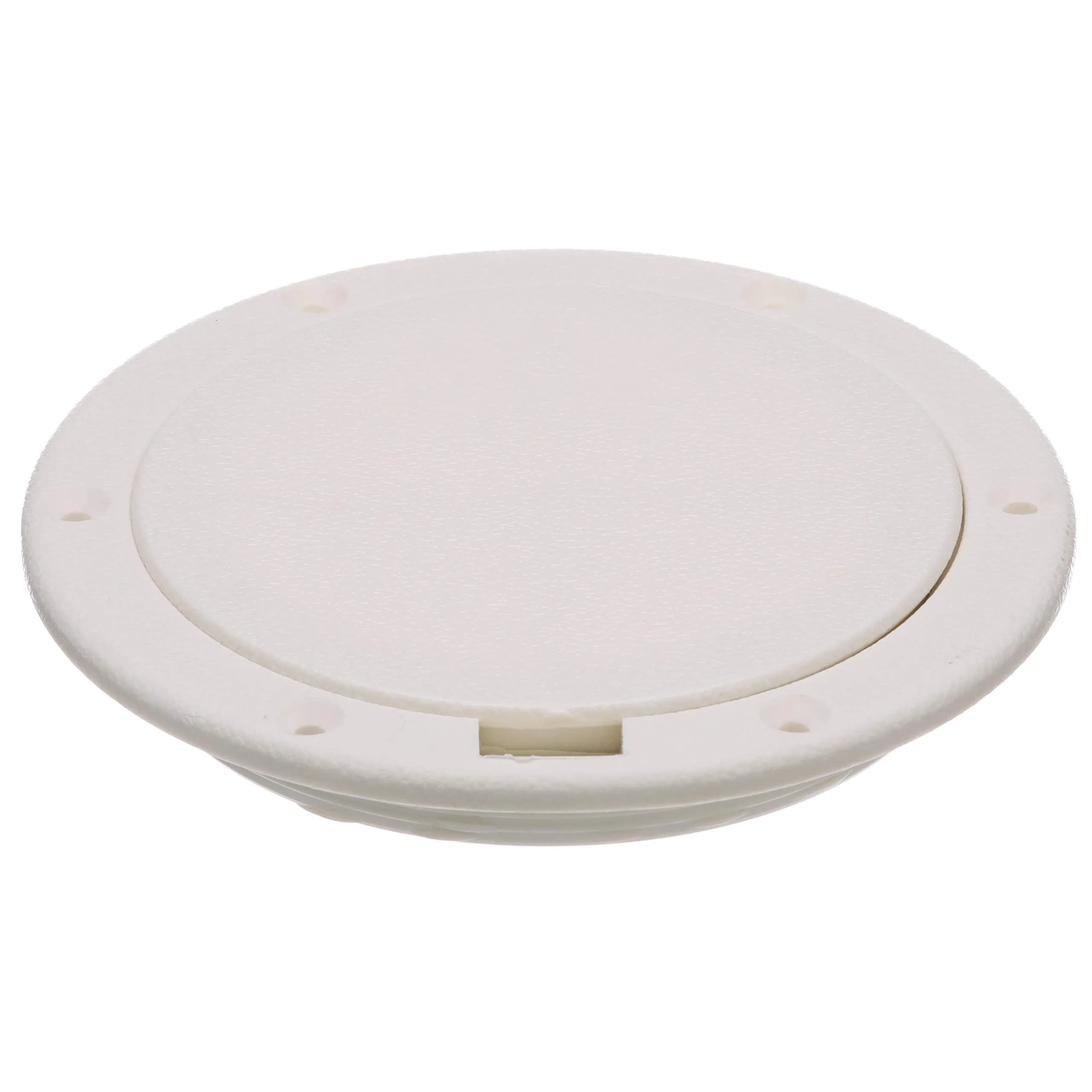 Seachoice White Pry-Up Deck Plate 25.4cm (10 in) | Watertight O-Ring Seal for Marine Use - main product image