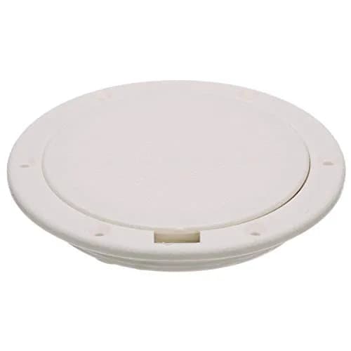 Seachoice White Pry-Up Deck Plate 25.4cm (10 in) | Watertight O-Ring Seal for Marine Use thumbnail 1