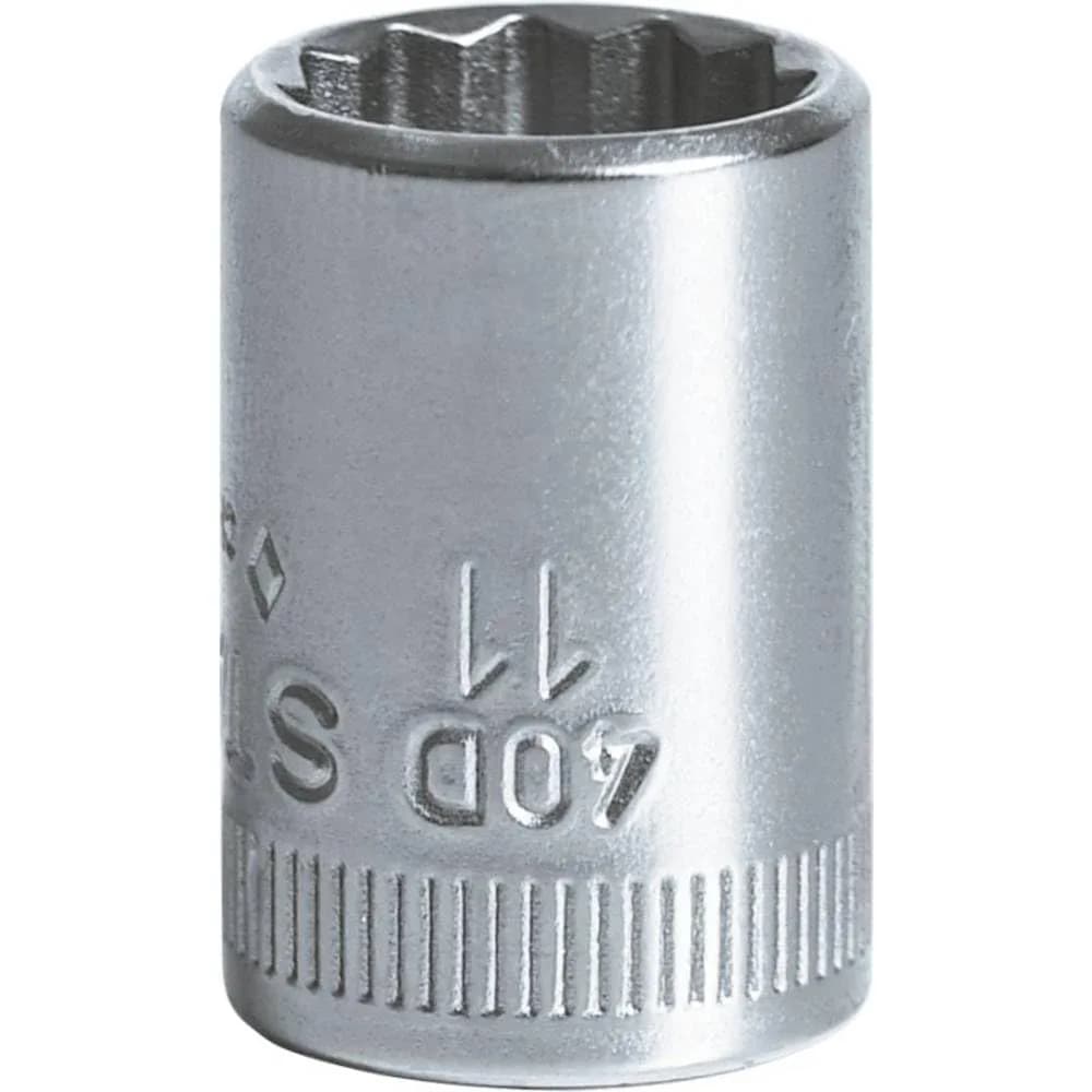Stahlwille 11mm Bi-Hex Socket 1/4 inch Drive, 12 Points | 23mm Length, 19g — 11 mm