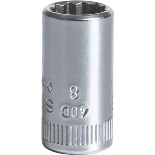 Stahlwille 9mm Bi-Hex Socket #40D, 1/4 inch Drive, 12 Points, 23mm Length | High-Performance German Steel thumbnail 1