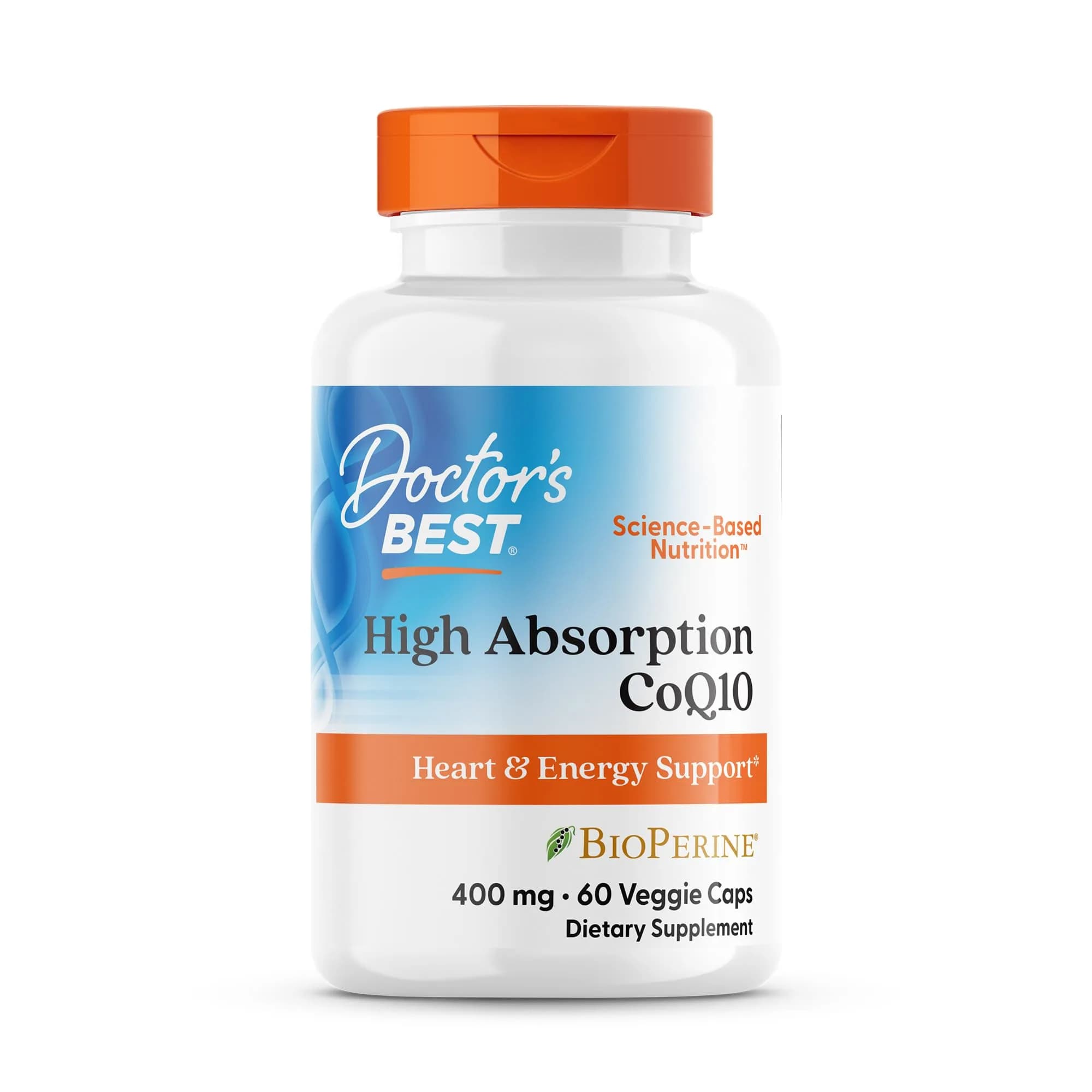 Doctor's Best High Absorption CoQ10 400mg Veggie Caps 60 Count (240mg) — No Color
