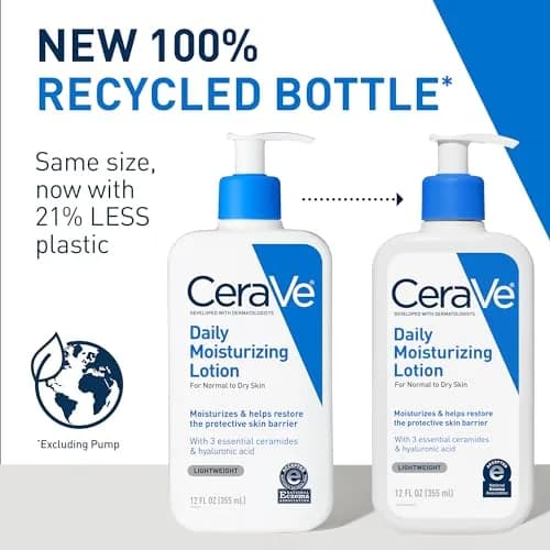 CeraVe Daily Moisturizing Lotion for Dry Skin, Body & Face 12oz (355ml) | Dermatologist Developed, Non-Comedogenic thumbnail 2