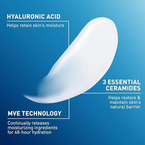 CeraVe Daily Moisturizing Lotion for Dry Skin, Body & Face 12oz (355ml) | Dermatologist Developed, Non-Comedogenic thumbnail 3