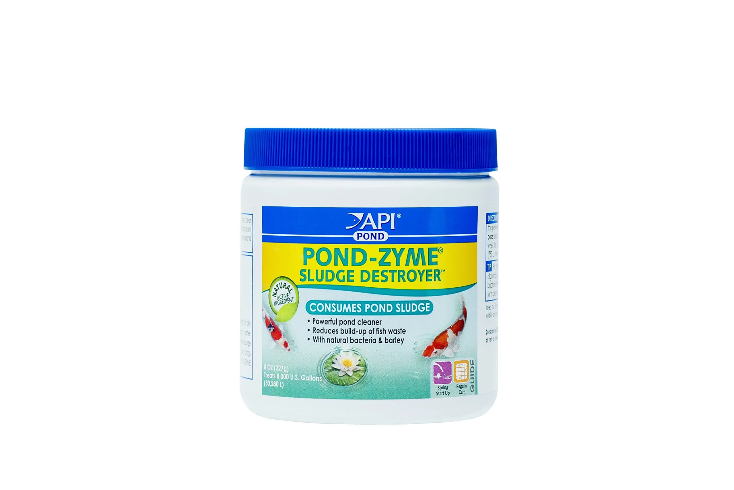 API Pond-Zyme Sludge Destroyer 8 oz Pond Cleaner with Natural Bacteria for Up to 8,000 Gallons