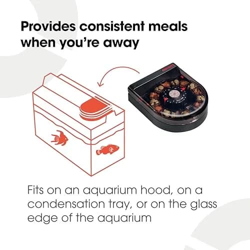Fish Mate F14 Aquarium Fish Feeder | 14 Meals, Automatic Portion Control, Battery Operated thumbnail 2