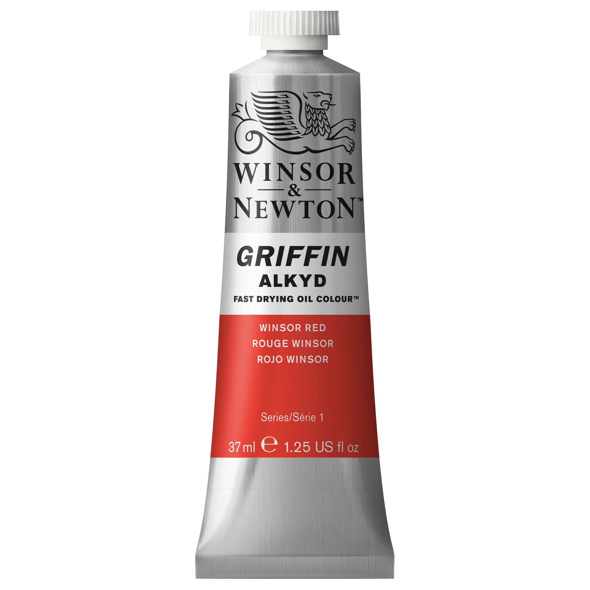 Winsor & Newton Griffin Alkyd Fast Drying Oil Paint, Raw Sienna | Quick Dry Oil Color for Artists — Winsor Red / 1.25-oz Tube