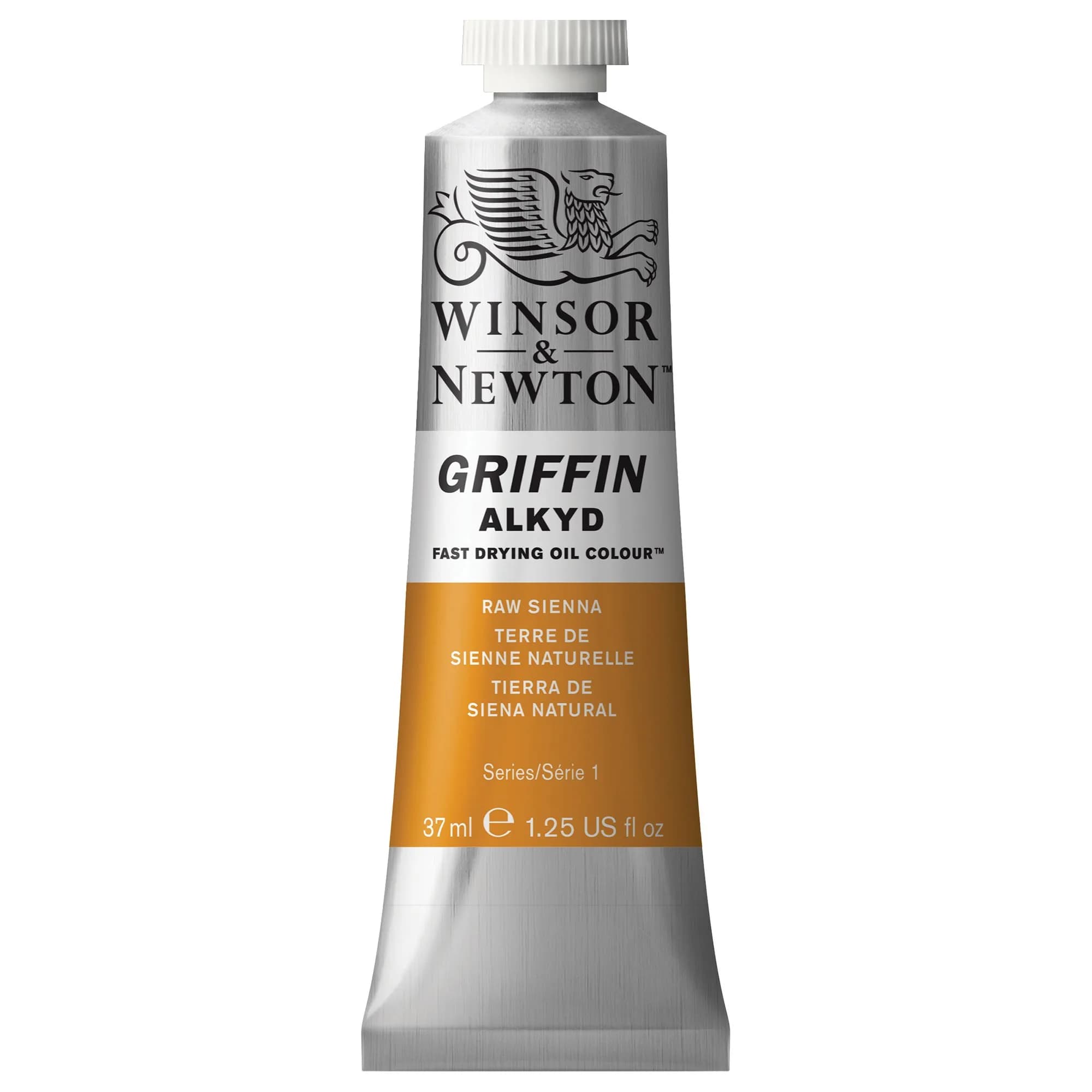 Winsor & Newton Griffin Alkyd Fast Drying Oil Paint, Raw Sienna | Quick Dry Oil Color for Artists - main product image