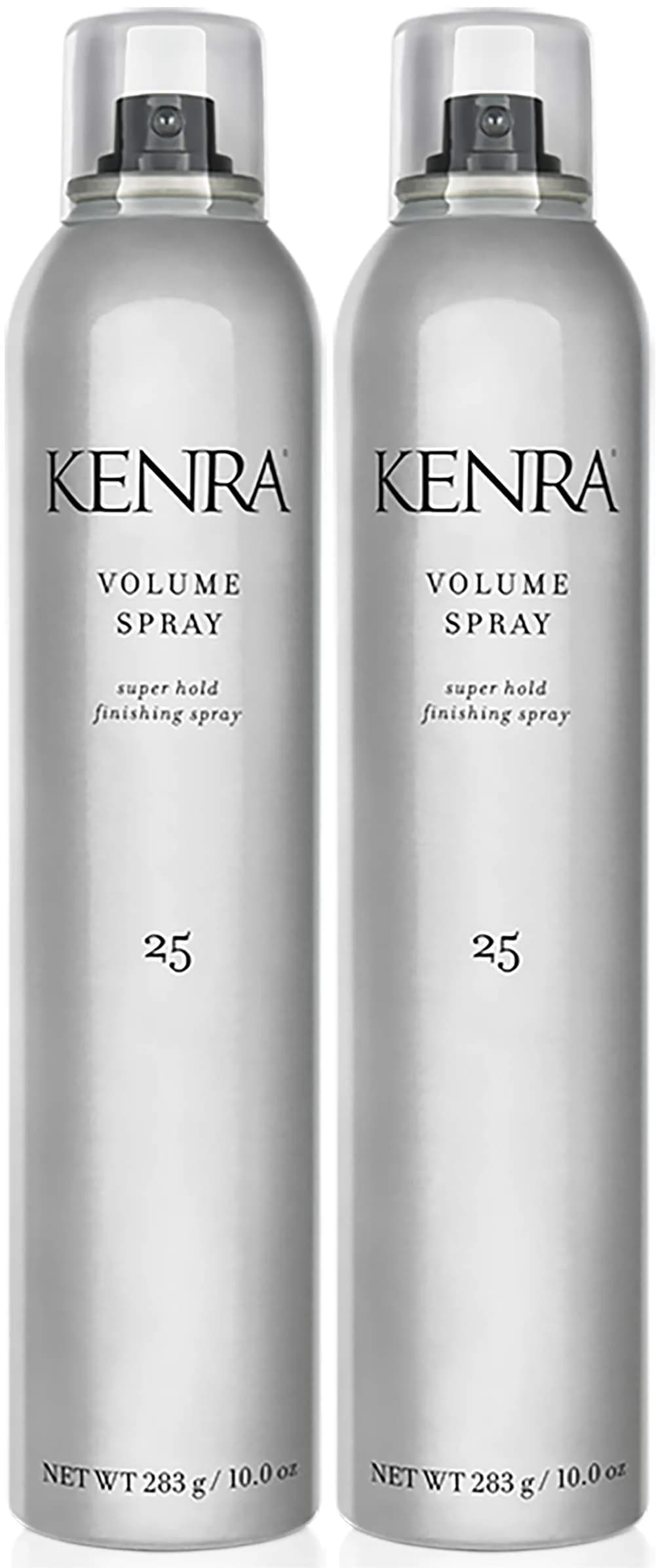 Kenra Professional Volume Spray 25 10 oz (2-Pack) | Super Hold Finishing Hairspray with 120-Hour Hold — 10 Ounce