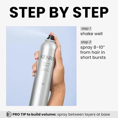 Kenra Professional Volume Spray 25 10 oz (2-Pack) | Super Hold Finishing Hairspray with 120-Hour Hold thumbnail 4