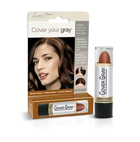 Cover Your Gray Hair Color Touch-Up Stick - Medium Brown (6-Pack) | Instant Gray Coverage, Travel-Friendly thumbnail 1