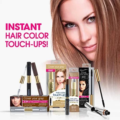 Cover Your Gray Hair Color Touch-Up Stick - Medium Brown (6-Pack) | Instant Gray Coverage, Travel-Friendly thumbnail 5