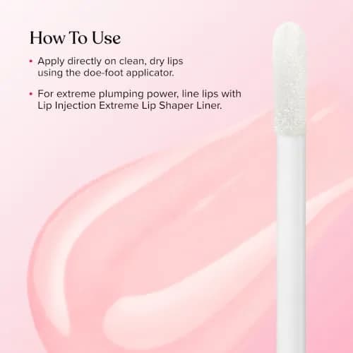 Too Faced Lip Injection Maximum Plump Extra Strength 0.14 Fl Oz Original Clear Lip Plumper Gloss thumbnail 4