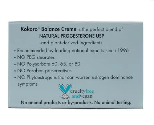 Kokoro Balance Creme for Women | 59ml (2oz) | Natural Progesterone Cream for Menopause Support thumbnail 7