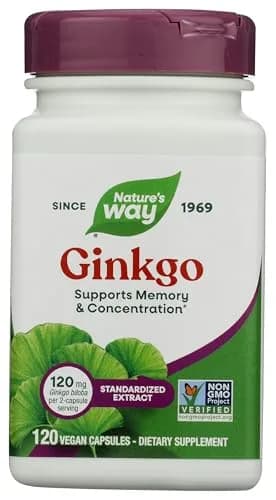 Nature's Way Ginkgo Premium Extract 120 mg | Supports Memory & Concentration* thumbnail 1