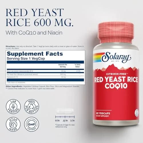 SOLARAY Red Yeast Rice with CoQ10 & Niacin thumbnail 2