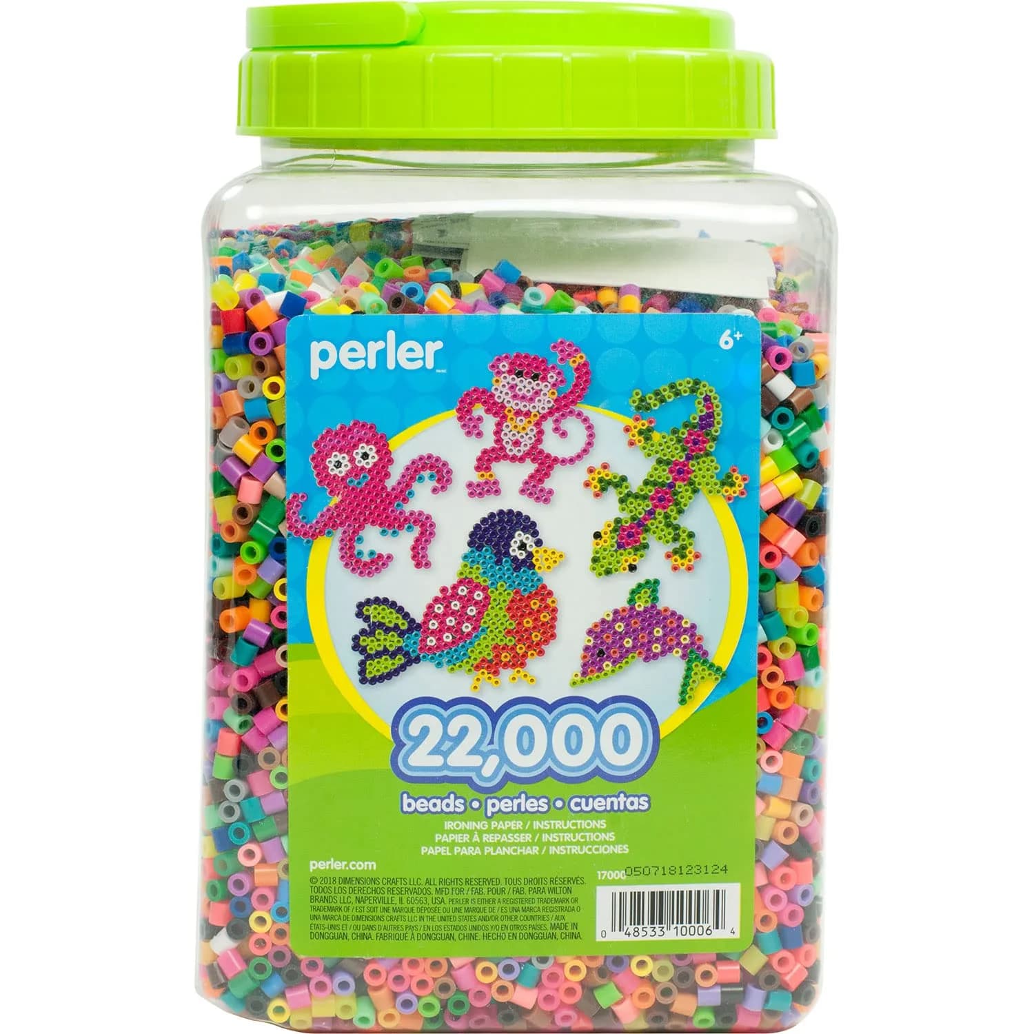 Perler Multi-Mix Fuse Beads Jar, Assorted Colors | Creative Arts & Crafts Activity for Kids & Adults - main product image