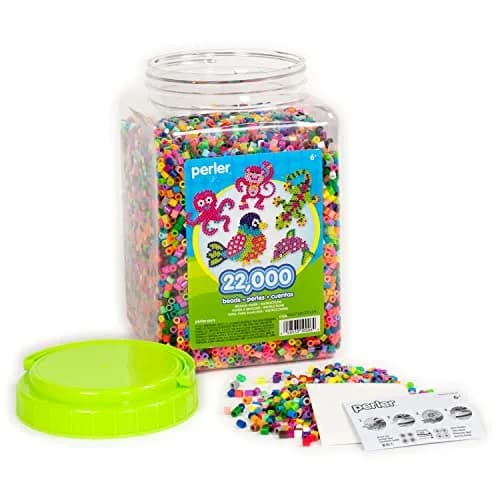 Perler Multi-Mix Fuse Beads Jar, Assorted Colors | Creative Arts & Crafts Activity for Kids & Adults thumbnail 3