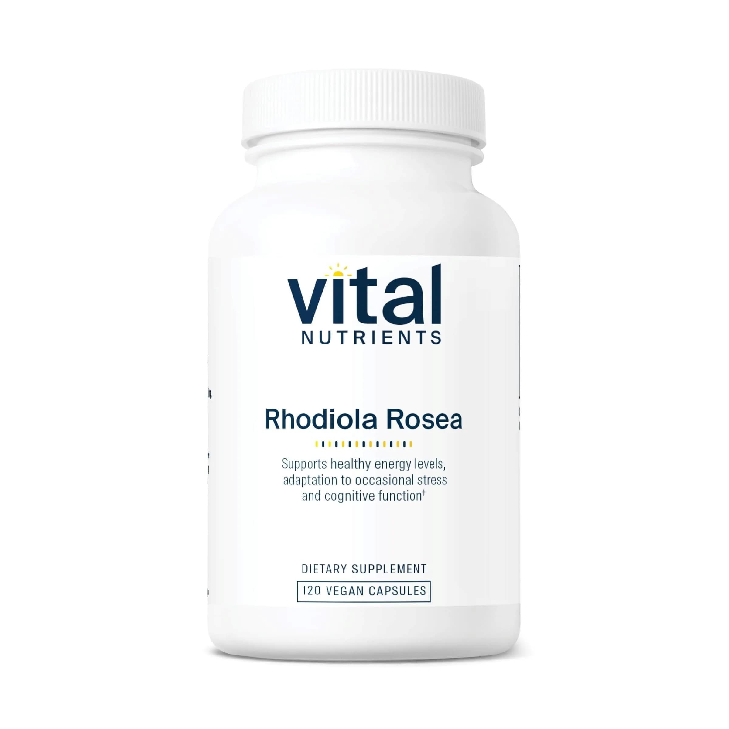 Vital Nutrients Rhodiola Rosea 120 Capsules | Adaptogenic Herb for Energy & Stress - main product image